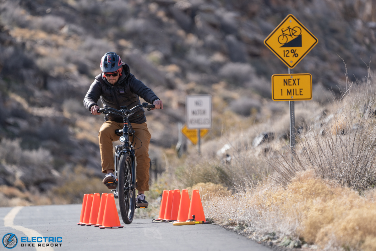 RadCity 5 PLus brake testing for stopping distance