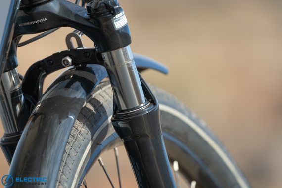 RadCity 5 PLus front fork suspension with 80mm travel