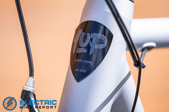 Ride1UP Roadster V2 branding on frame